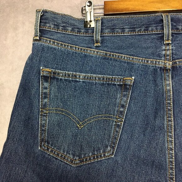 Levis Mens 550 Relaxed Fit Blue Jeans size 40x32 Cotton Denim Pants Copper Rivet - Picture 10 of 16